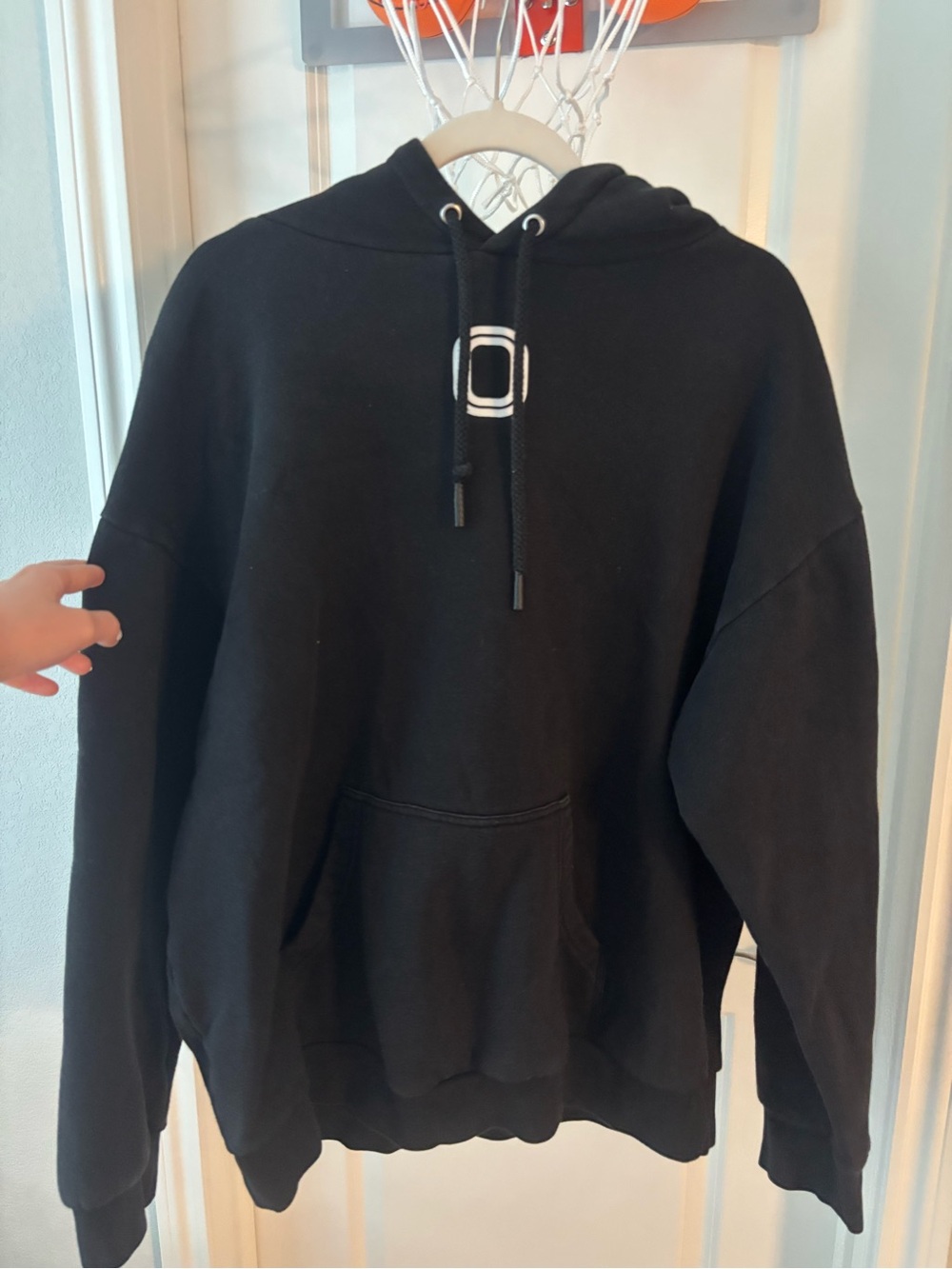 Overtime Black Men's Pullover Hoodie Sweatshirt